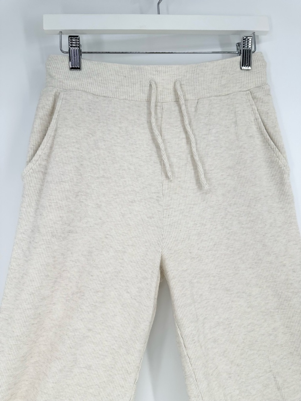 Nuuds Thermal Waffle Knit Matching Set Crop Long Sleeve - Picture 7 of 11